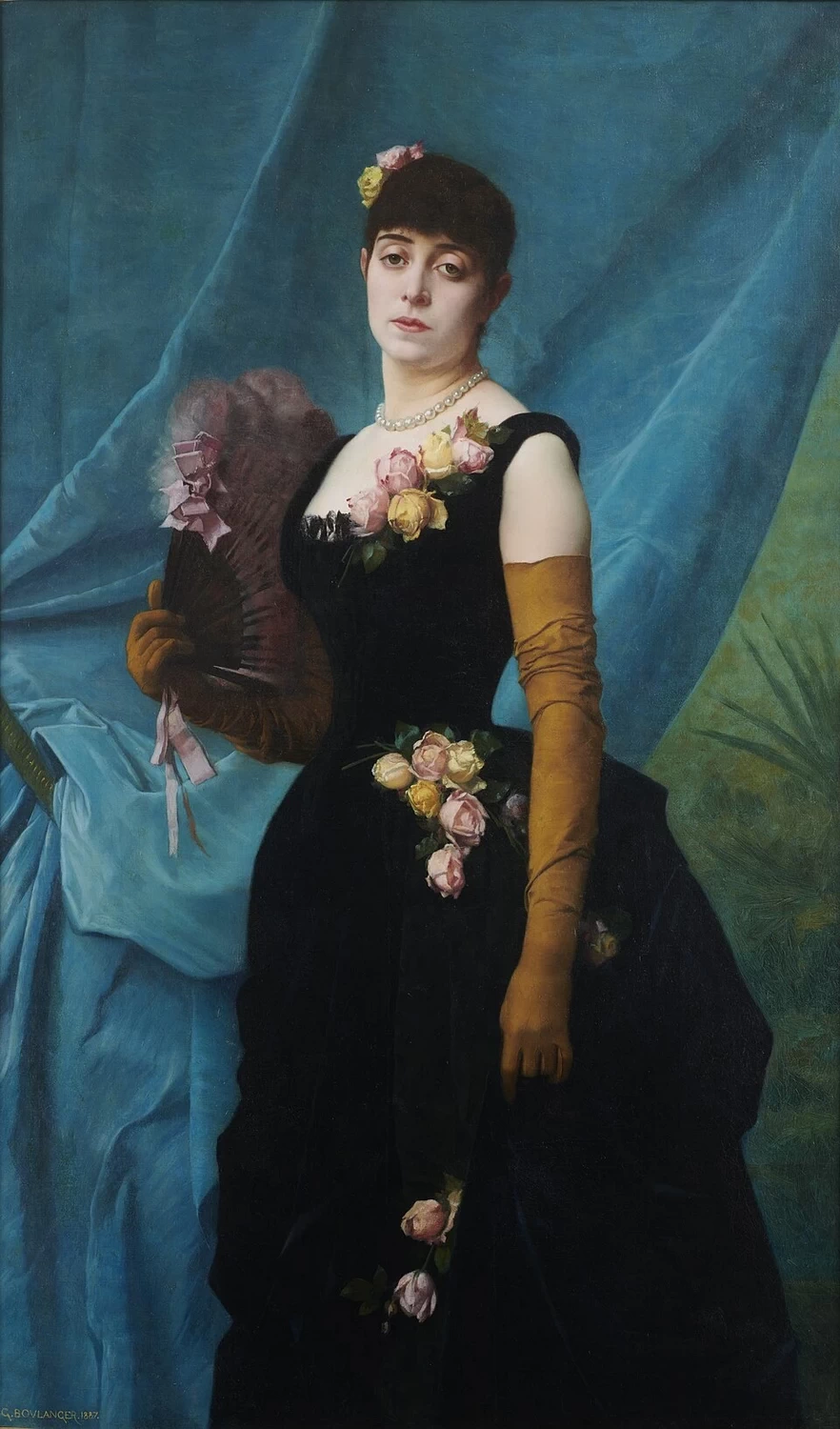 Ritratto di Nathalie Clarisse Sinclair, moglie di Lambinet